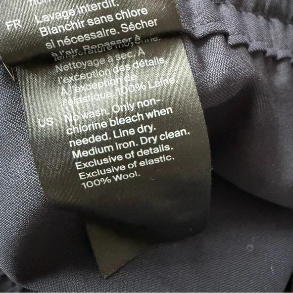 COS Lightweight Wool Pants Men's Dark Navy Dress Pants Size 32R - Picture 9 of 13